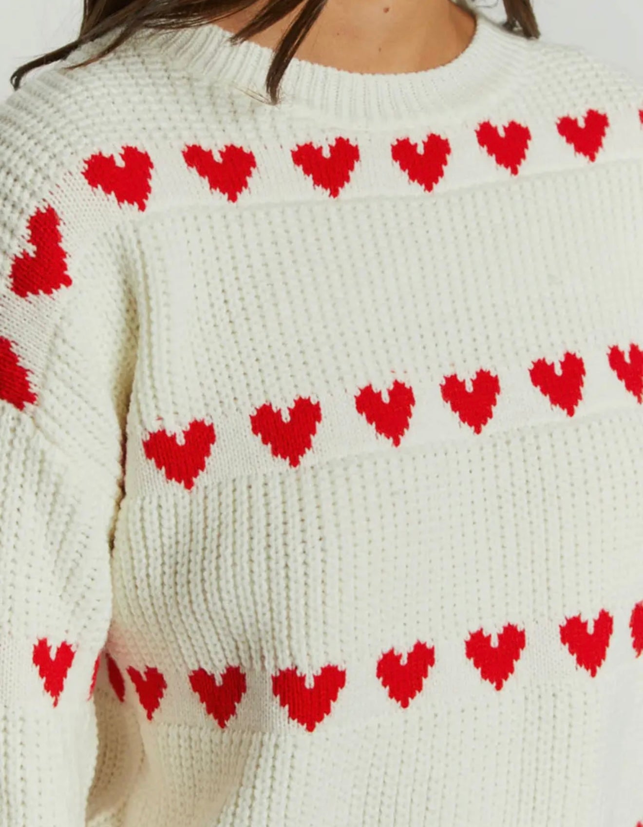 Valentine Knit Pullover Sweater
