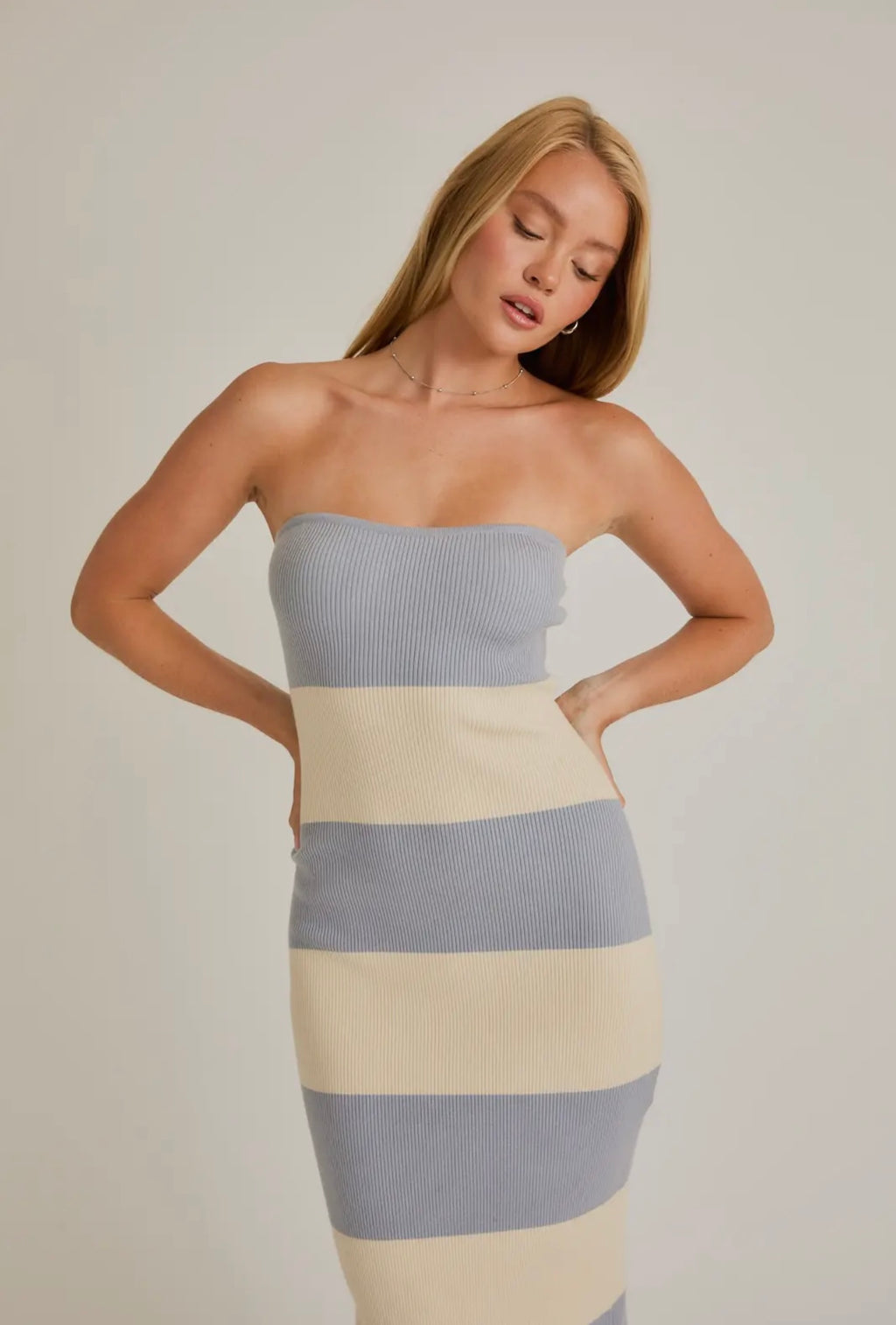 Tube Sweater Midi Dress
