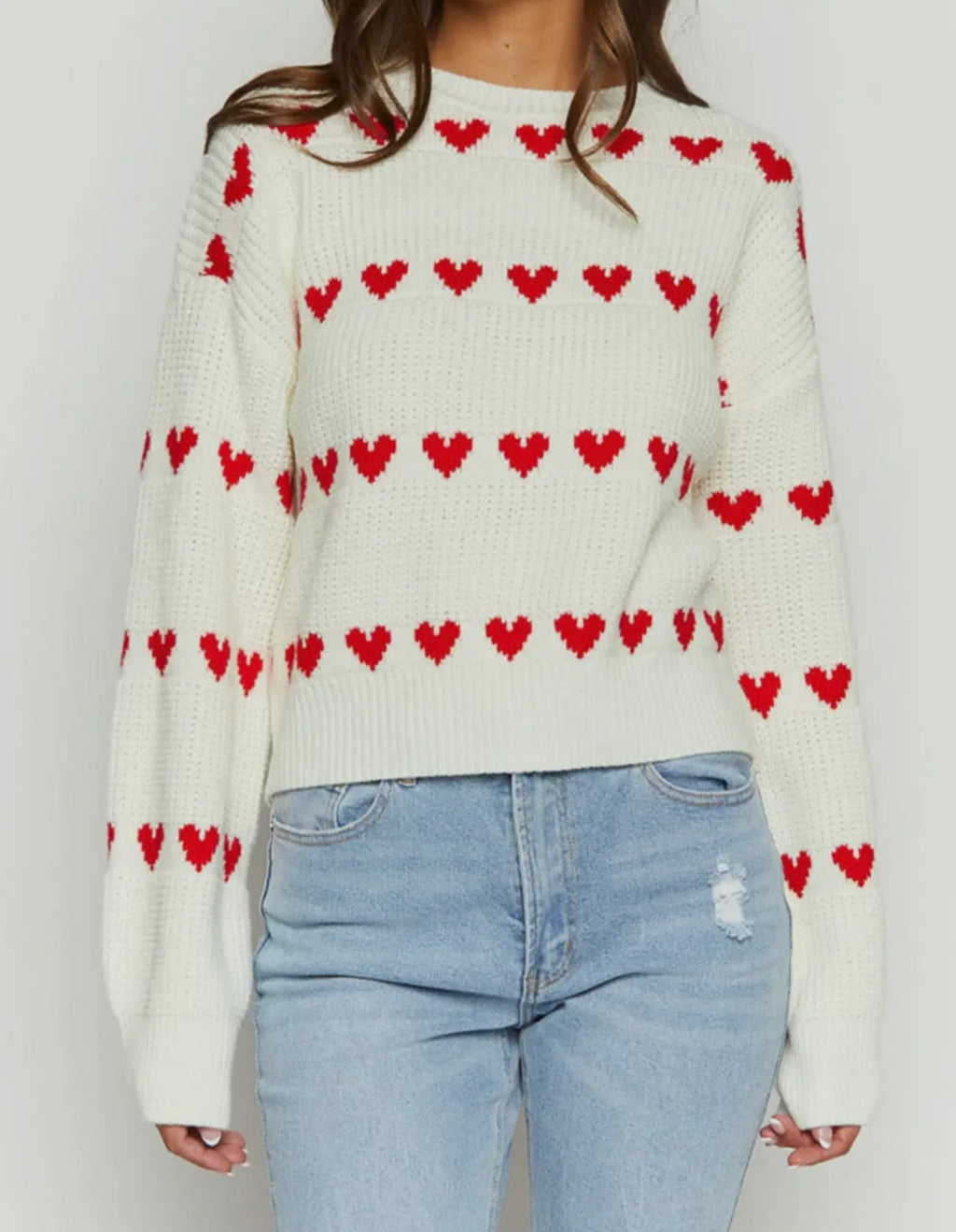 Valentine Knit Pullover Sweater