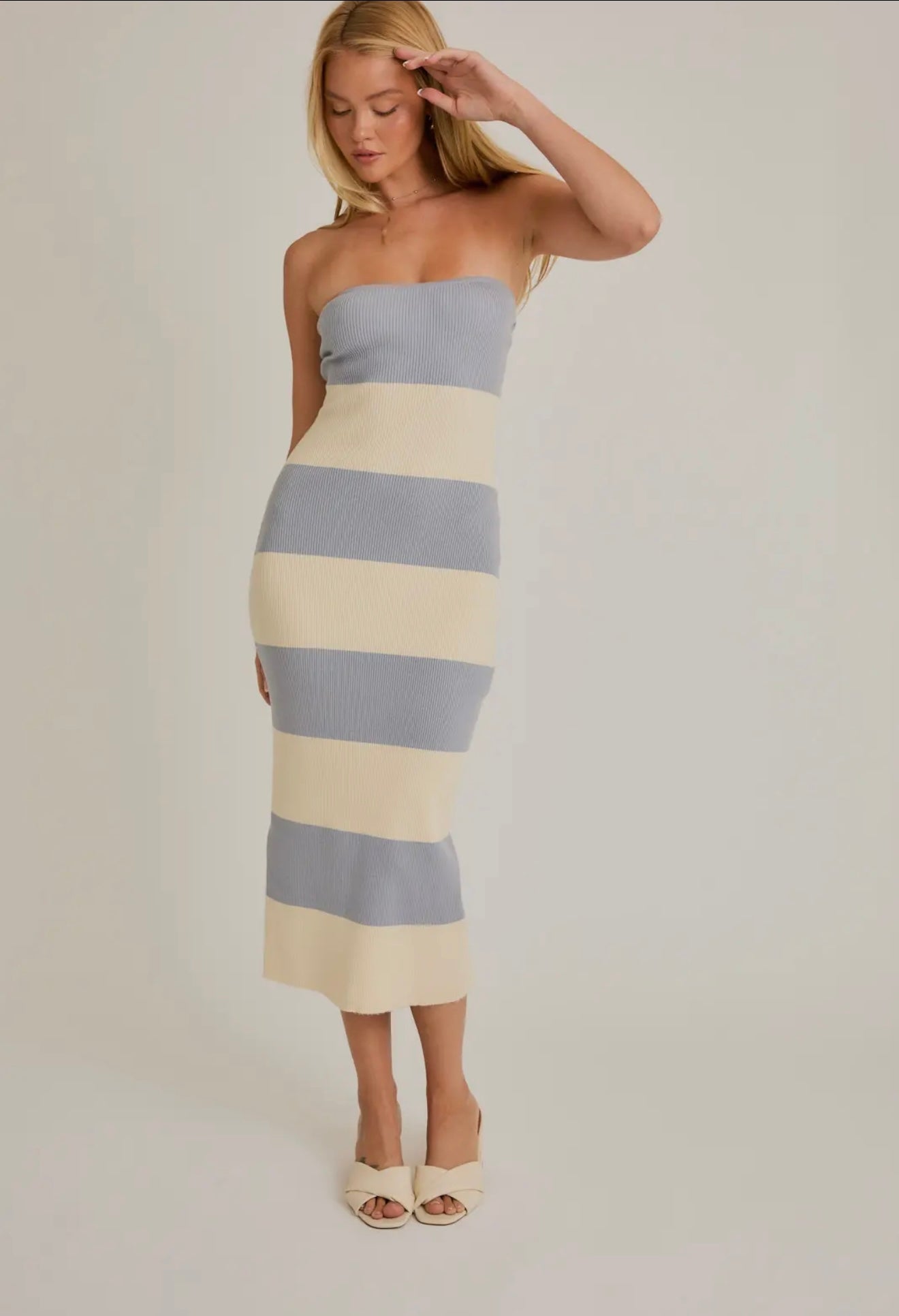 Tube Sweater Midi Dress