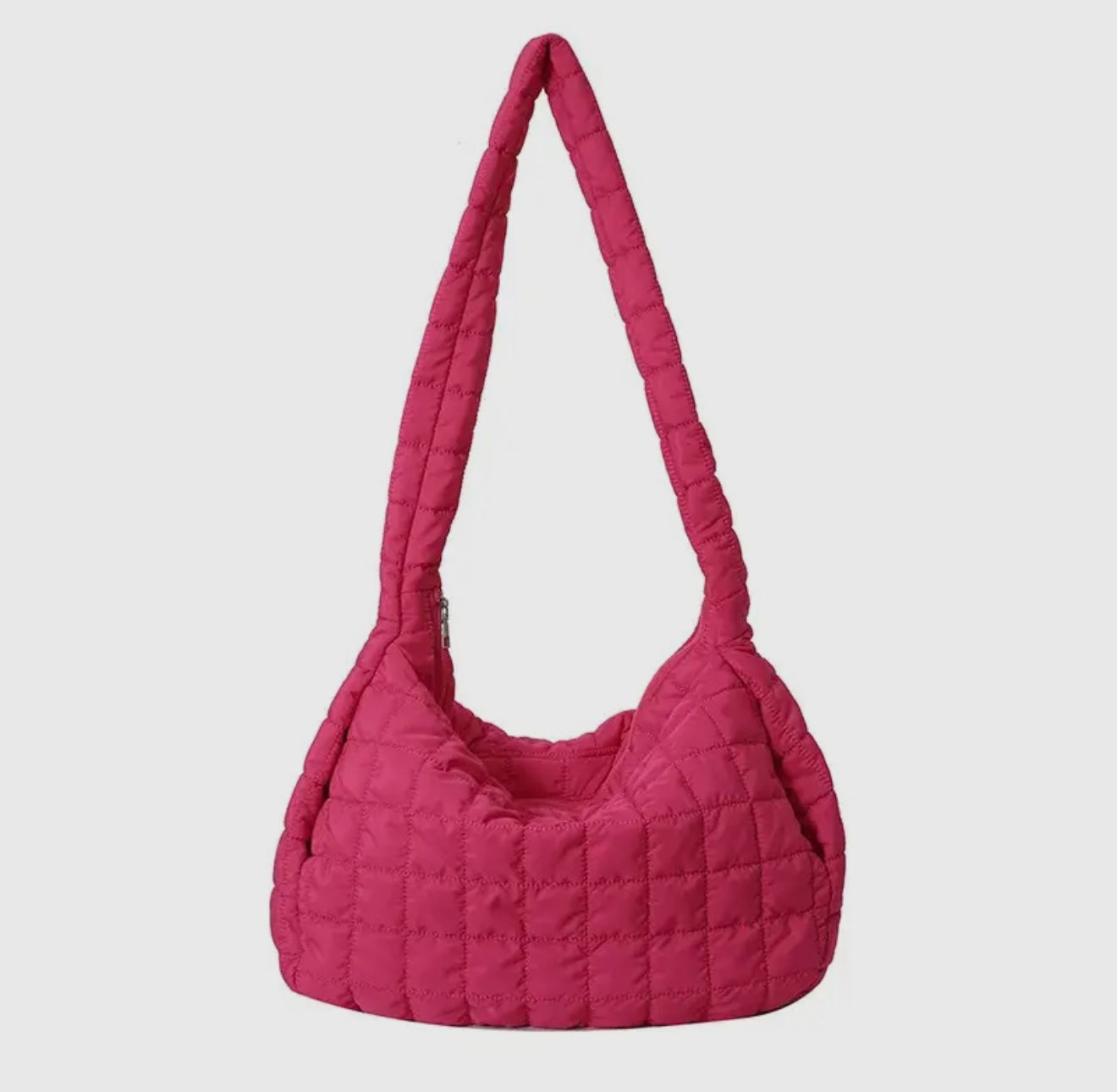 Large Puffer Bag-Hot Pink