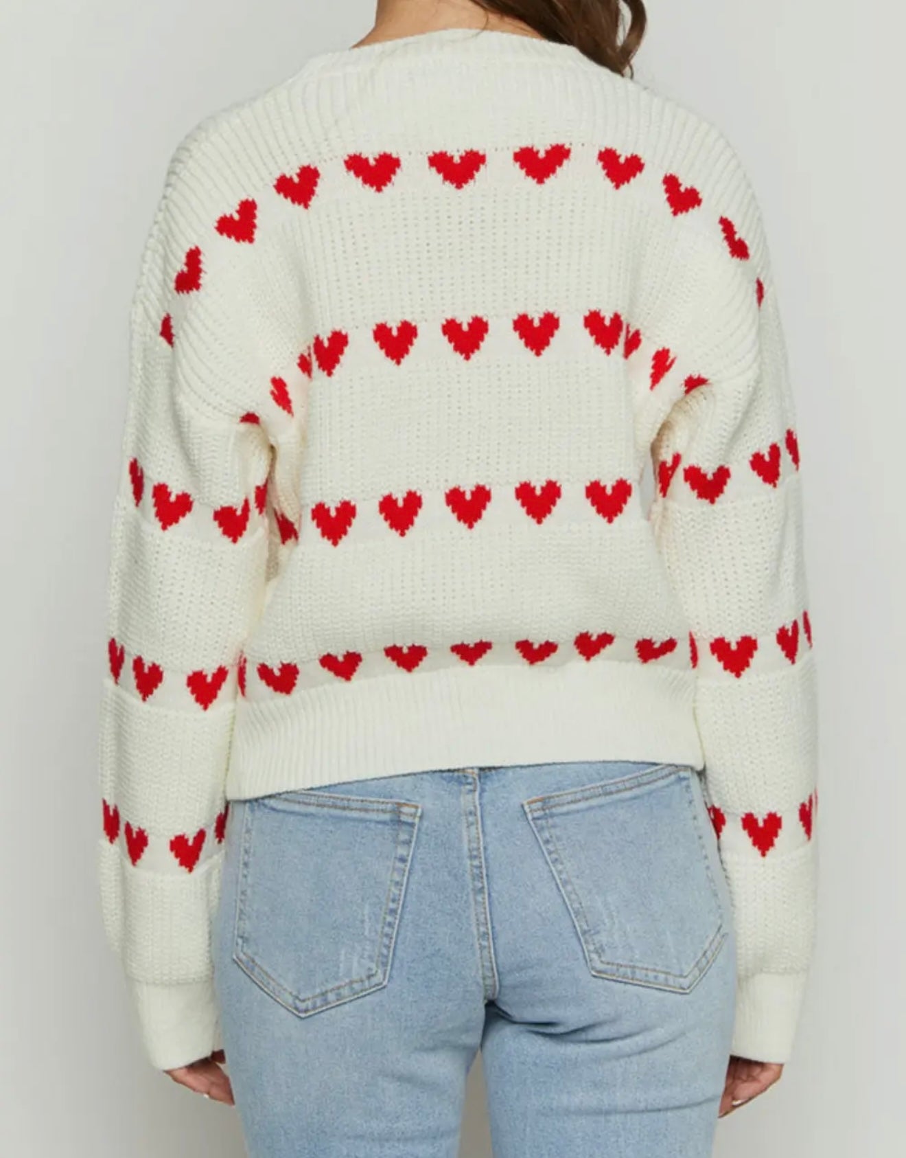 Valentine Knit Pullover Sweater