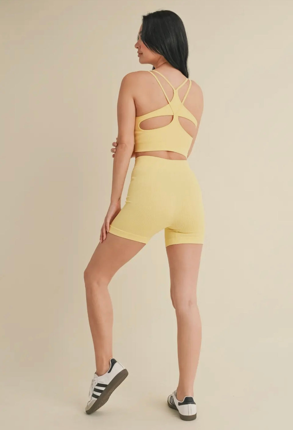 It Girl Seamless Workout Shorts-yellow