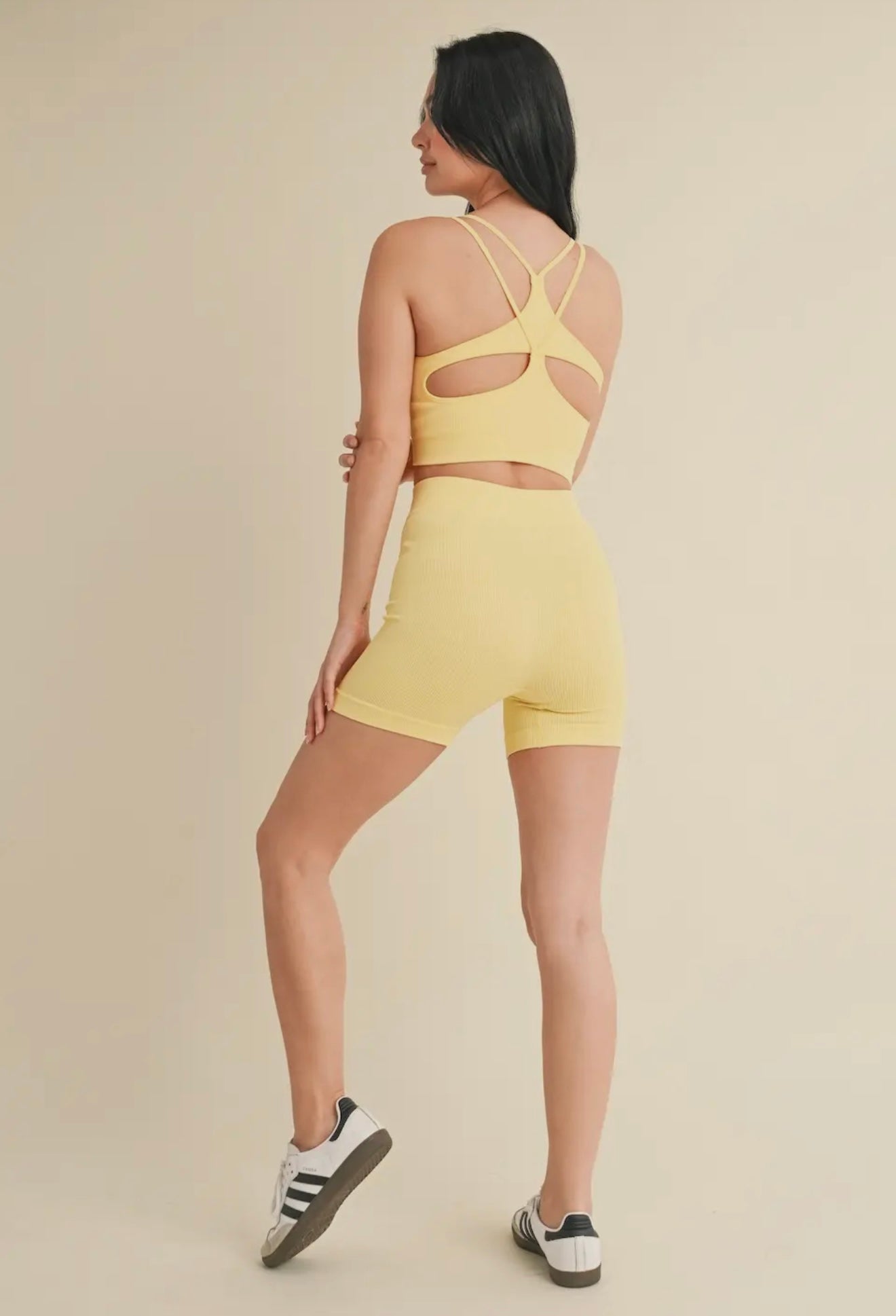 It Girl Seamless Workout Shorts-yellow