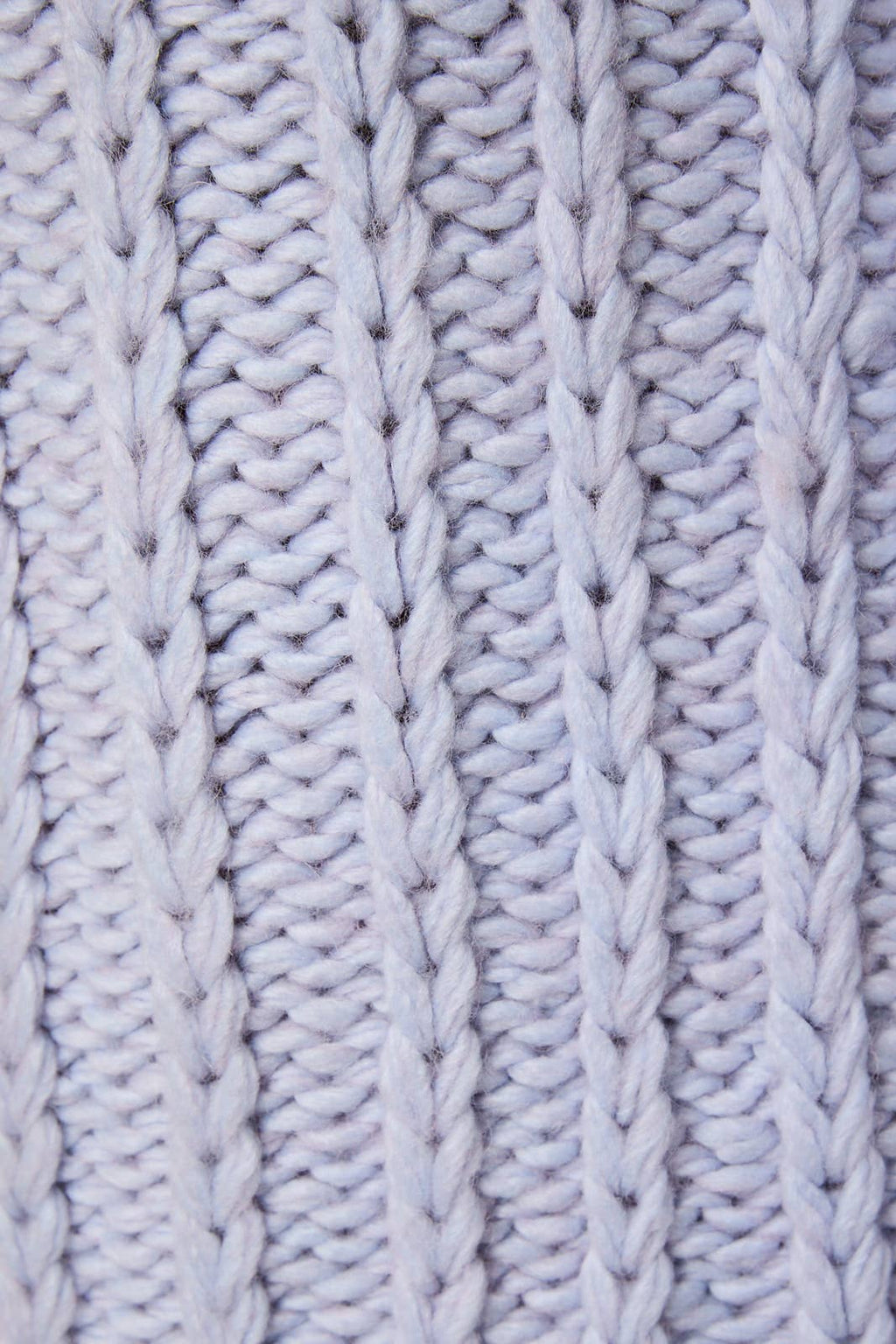 ROUND NECK FRONT TIE CHUNKY SWEATER VEST: LT BLUE